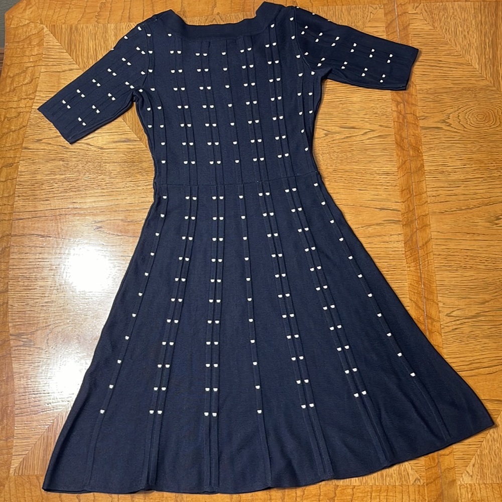 NWT ROZ & ALI Fit & Flare Sweater Dress - Picture 3 of 9